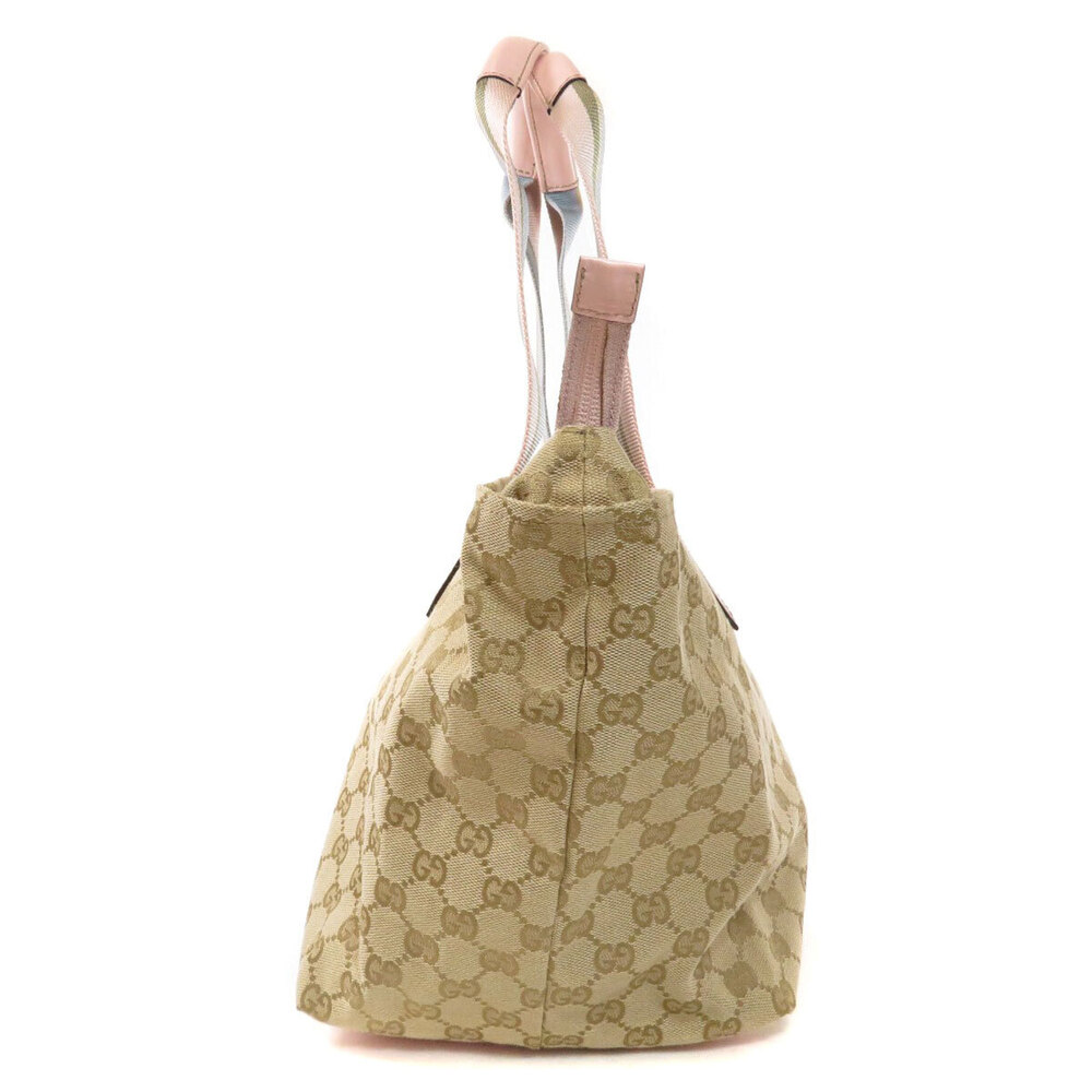 Gucci GG Canvas Sherry Line Tote Bag beige pink - Picture 3 of 11